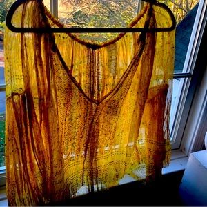 Free People sheer blouse